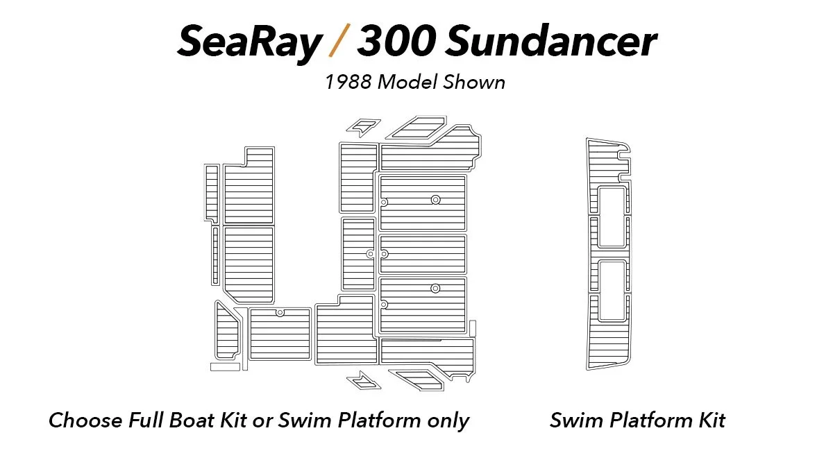 SeaRay 300 Sundancer '88 — Dek Designs